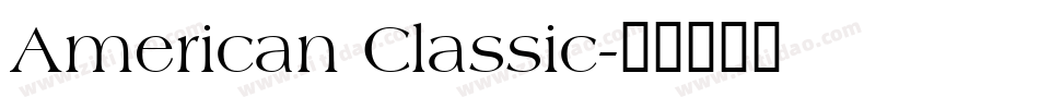 American Classic字体转换
